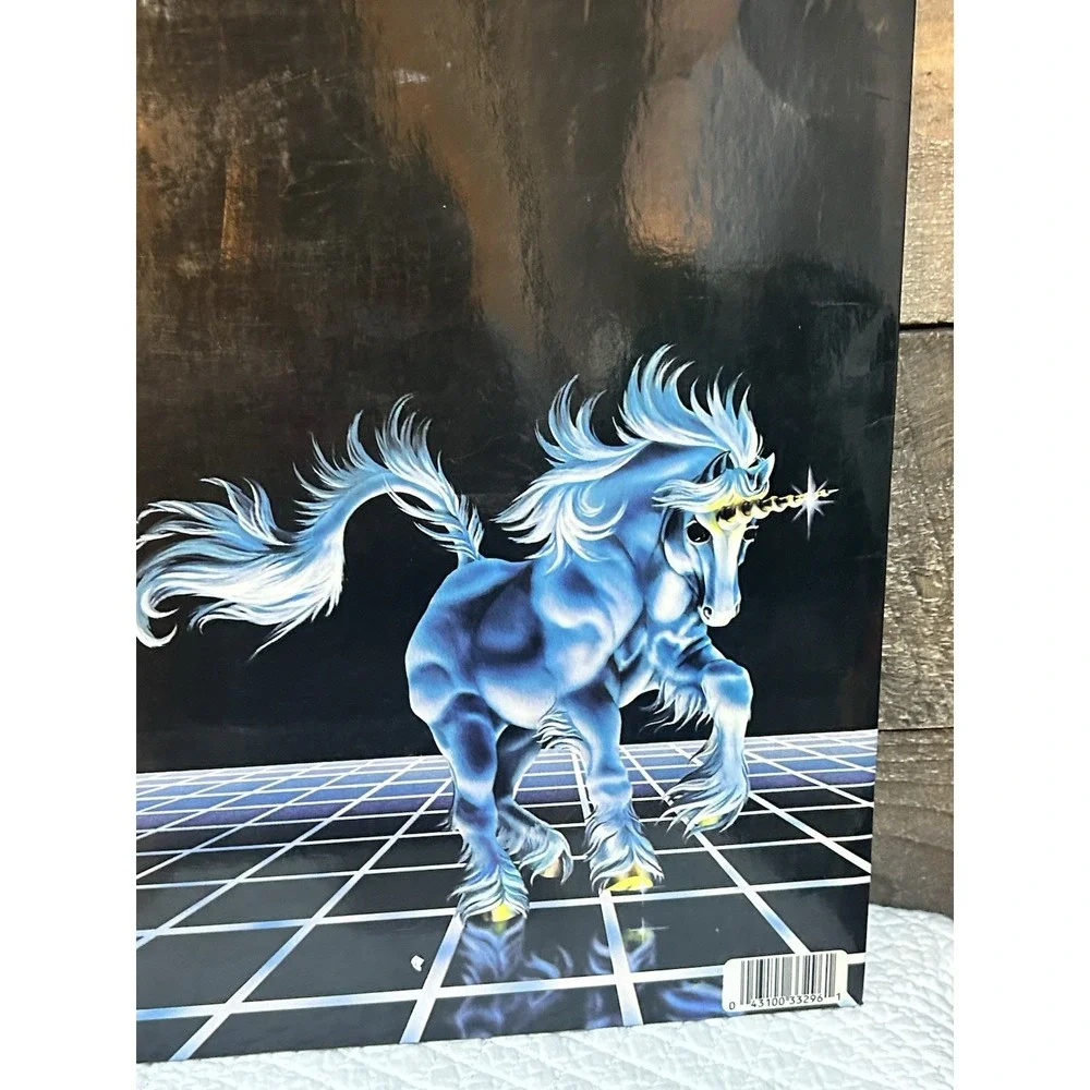 Vintage Mead Portfolio Folder Fantasy Unicorn‎ #33296 1985 Susan Dawe Artist